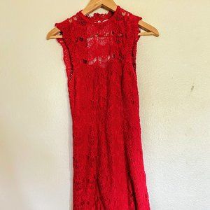 Free People Summer Dress Red